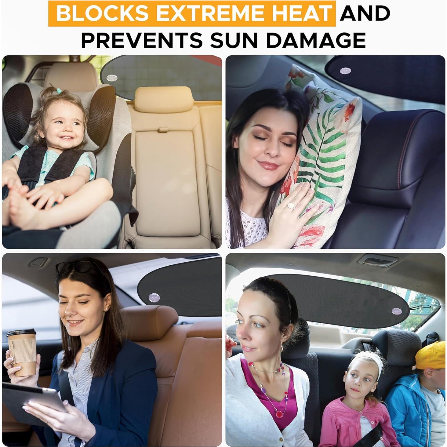 Sombra Solar EcoNour para Ventana Trasera de Coche 76.2x38.1cm