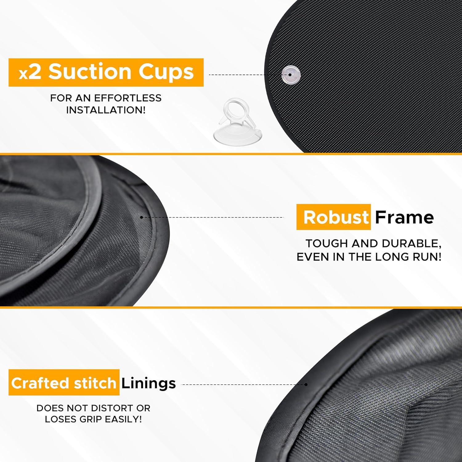 Sombra Solar EcoNour para Ventana Trasera de Coche 76.2x38.1cm