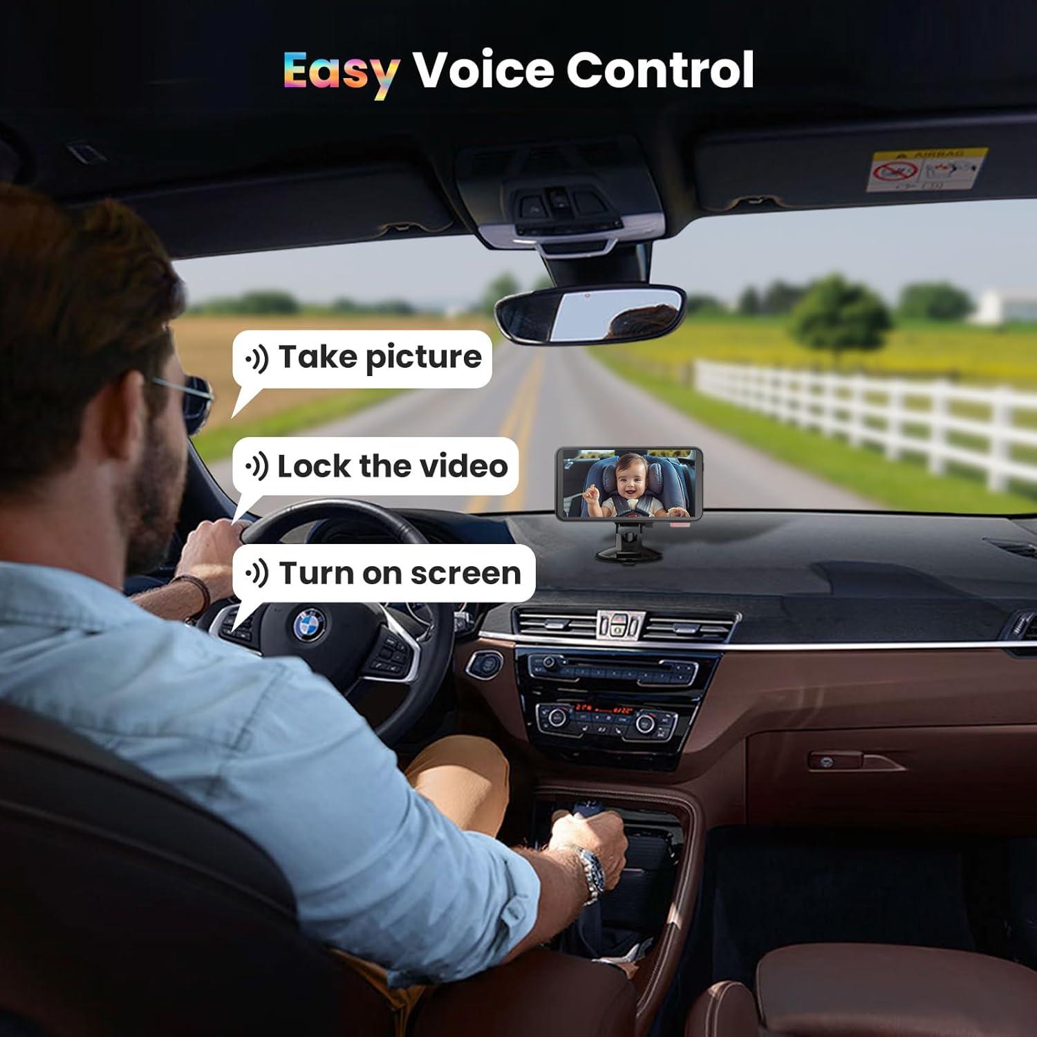 Cámara de Auto para Bebés AKEEYO BMC-X 1080P Pantalla 5.5"