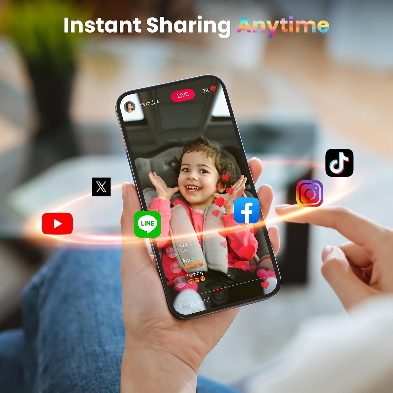 Cámara de Auto para Bebés AKEEYO BMC-X 1080P Pantalla 5.5"