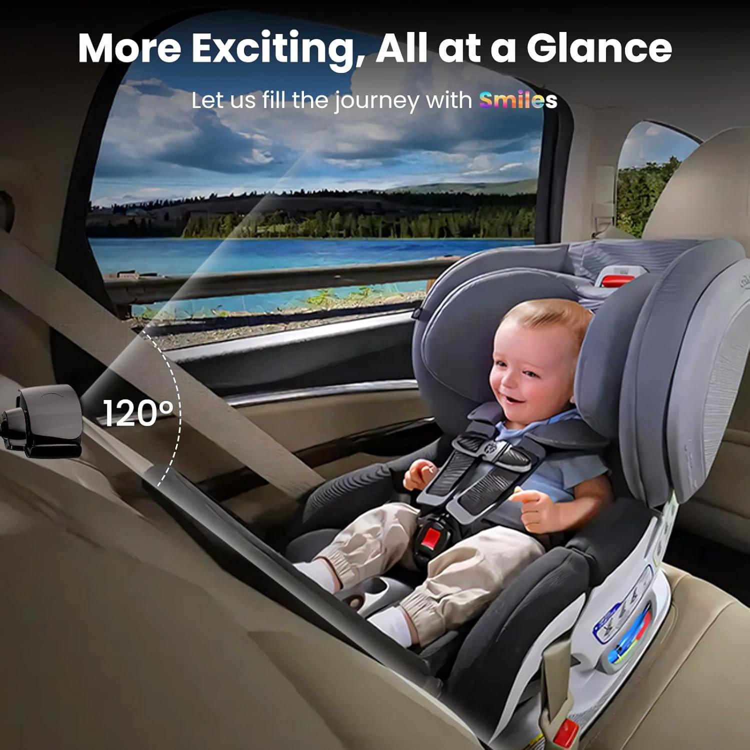 Cámara de Auto para Bebés AKEEYO BMC-X 1080P Pantalla 5.5"