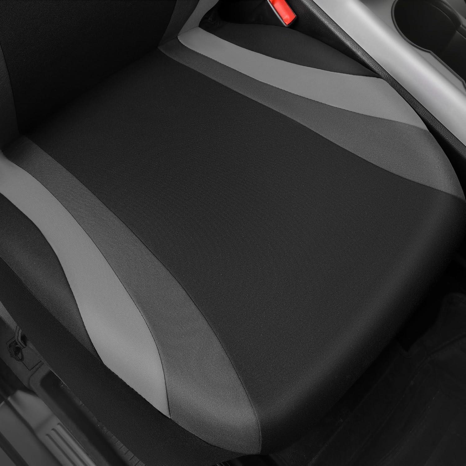 Fundas de Asiento Delantero CAR PASS Sporty Negro y Gris