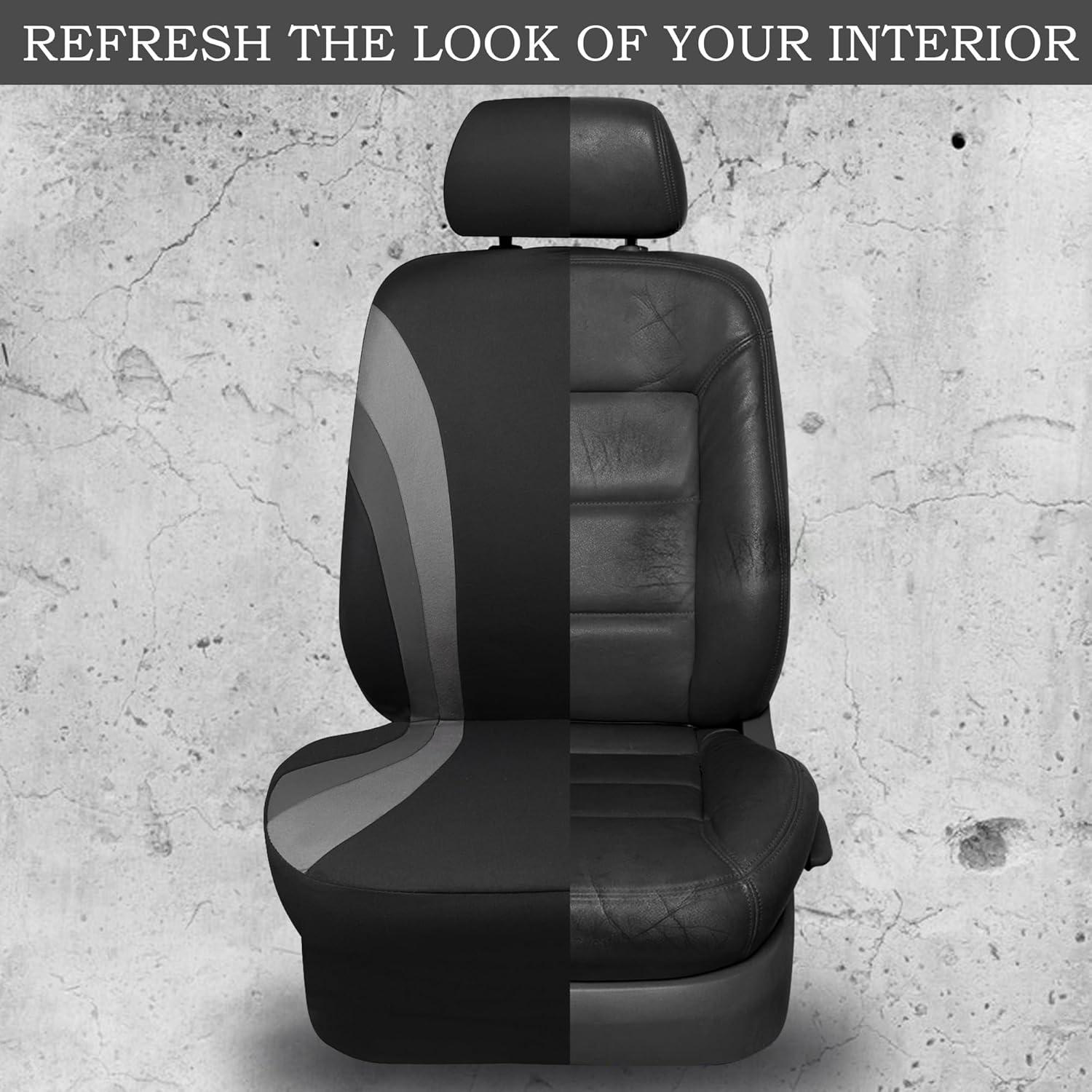 Fundas de Asiento Delantero CAR PASS Sporty Negro y Gris