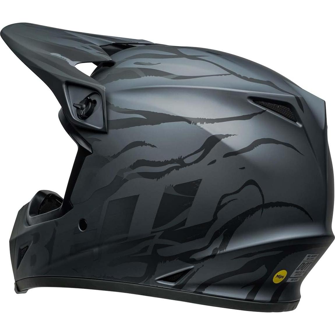 Casco de Motocross BELL MX-9 MIPS Grande Negro Mate