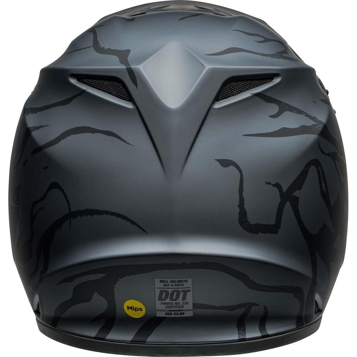 Casco de Motocross BELL MX-9 MIPS Grande Negro Mate