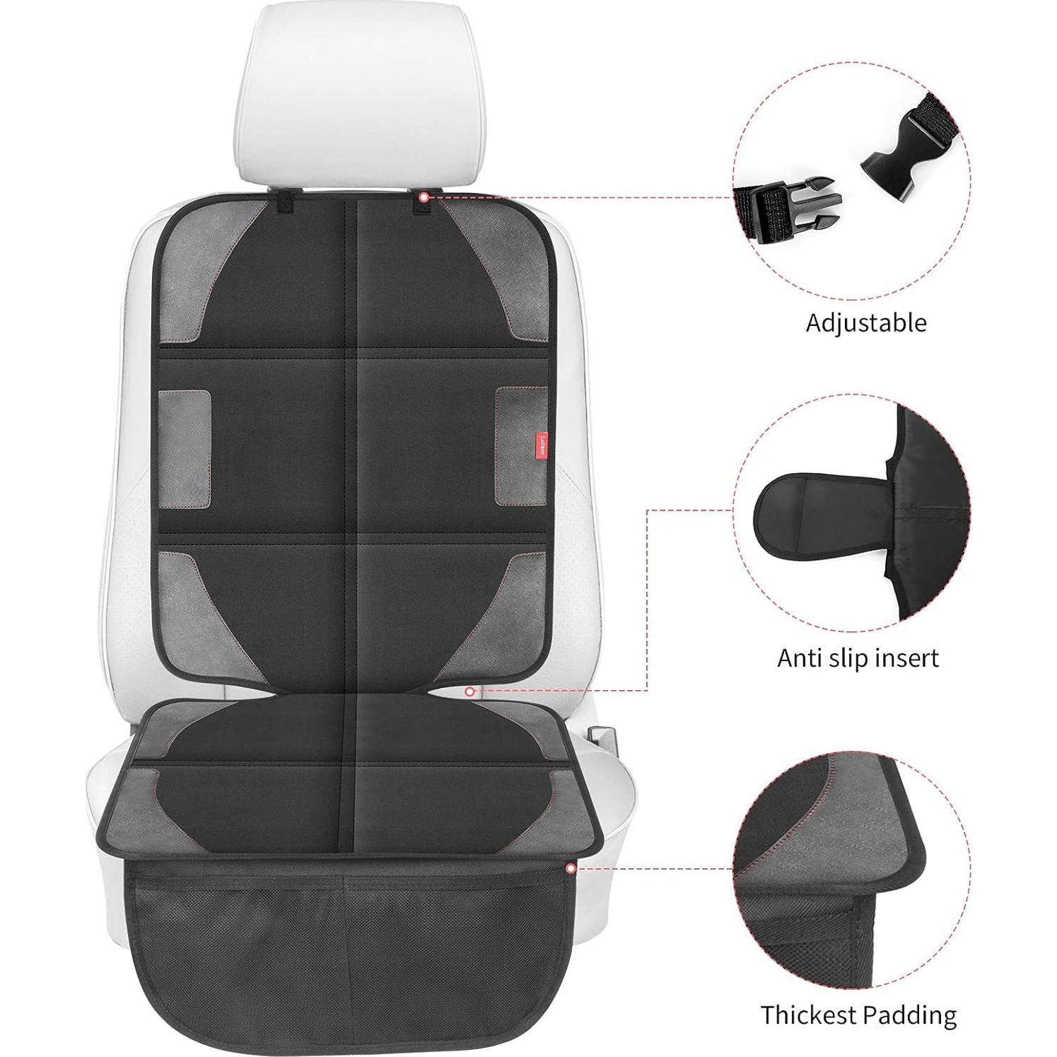 Protector de Asiento de Coche LUILANC Negro Impermeable 600D