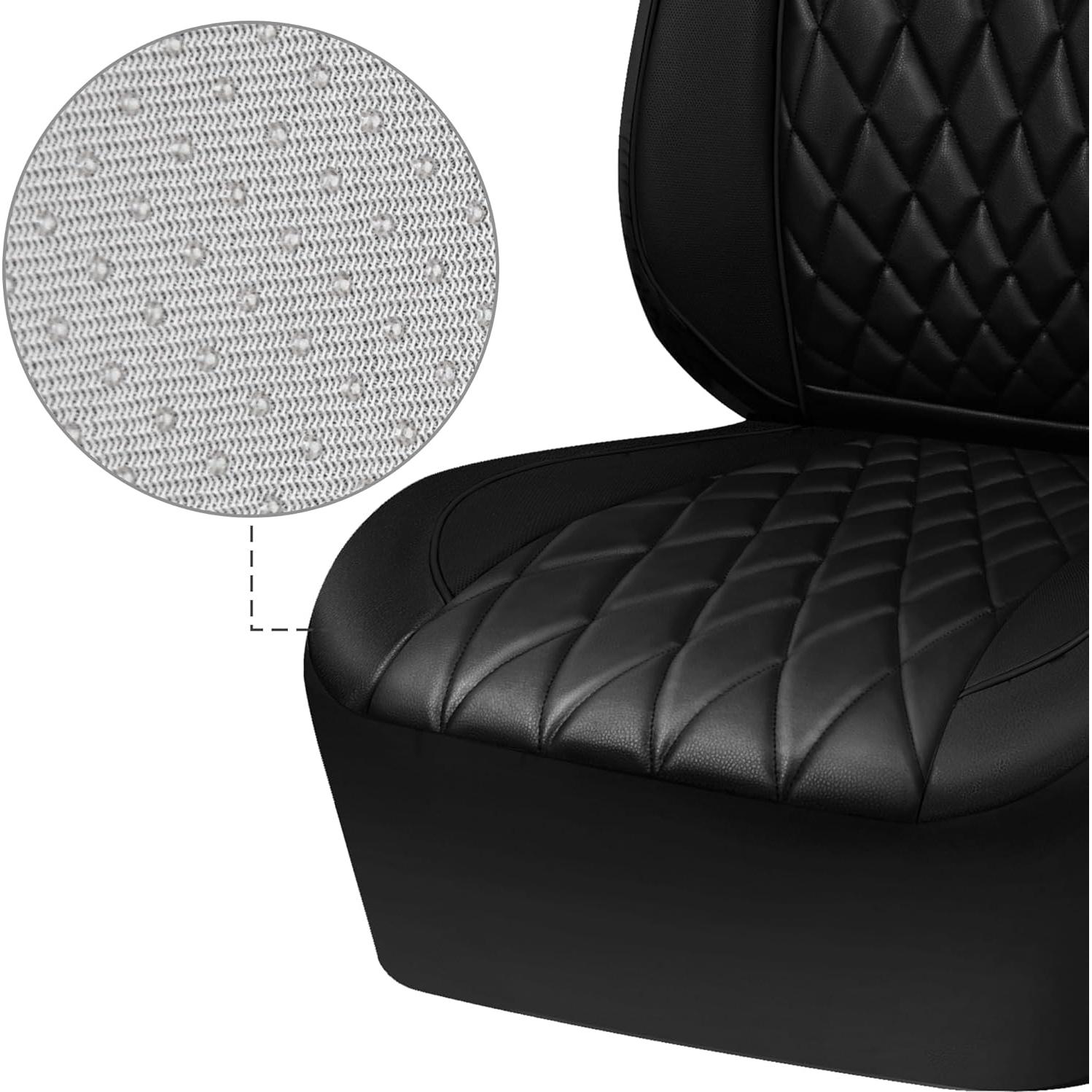 Cubiertas de Asiento Delantero CAR PASS ZT122-BK1PUL2 Negro