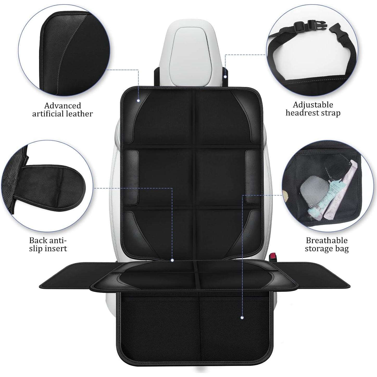 Protector de Asiento de Coche Spotmart 600D Impermeable Negro