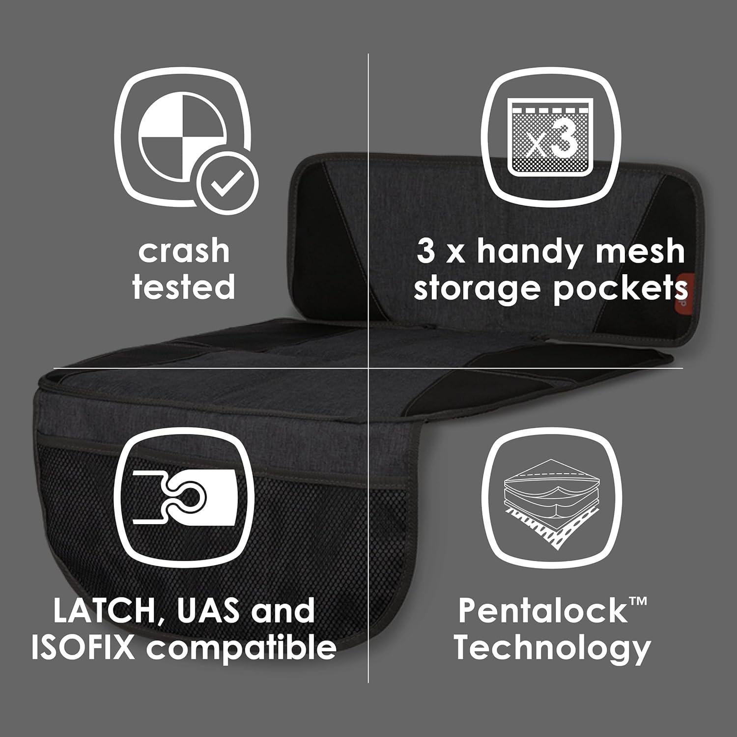 Protector de Asiento de Coche Diono Super Mat Gris 5 Capas