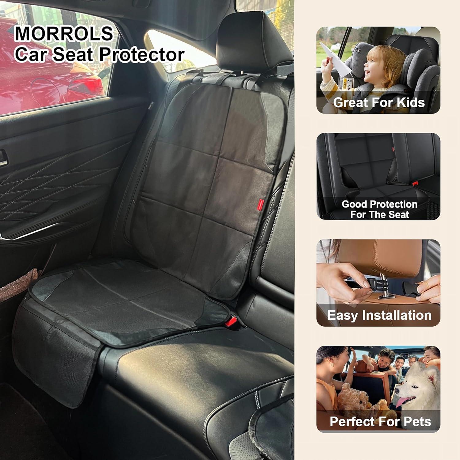 Protector de Asiento de Coche MORROLS Negro Antideslizante