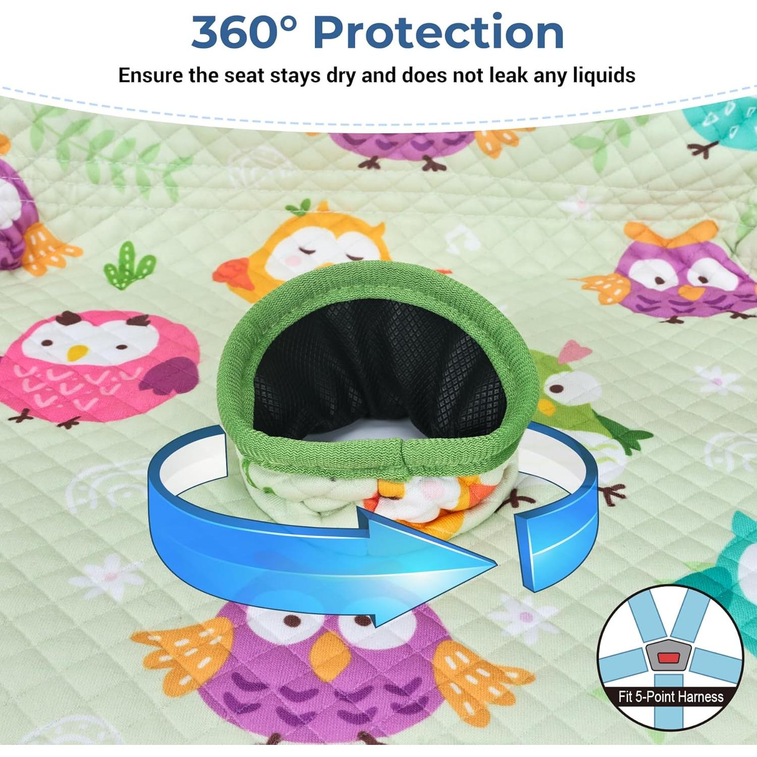 Protector de Asiento de Coche COOLBEBE Verde para Bebés