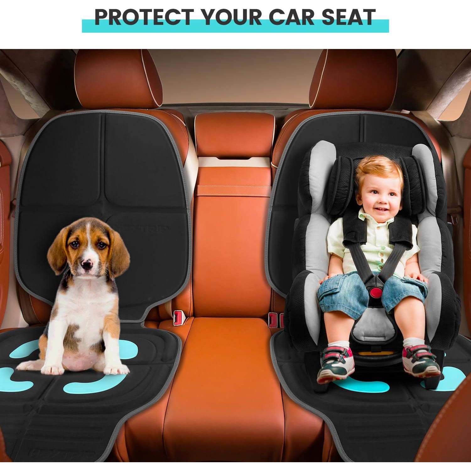 Protector de Asiento de Coche HEYTRIP Negro Azul Universal