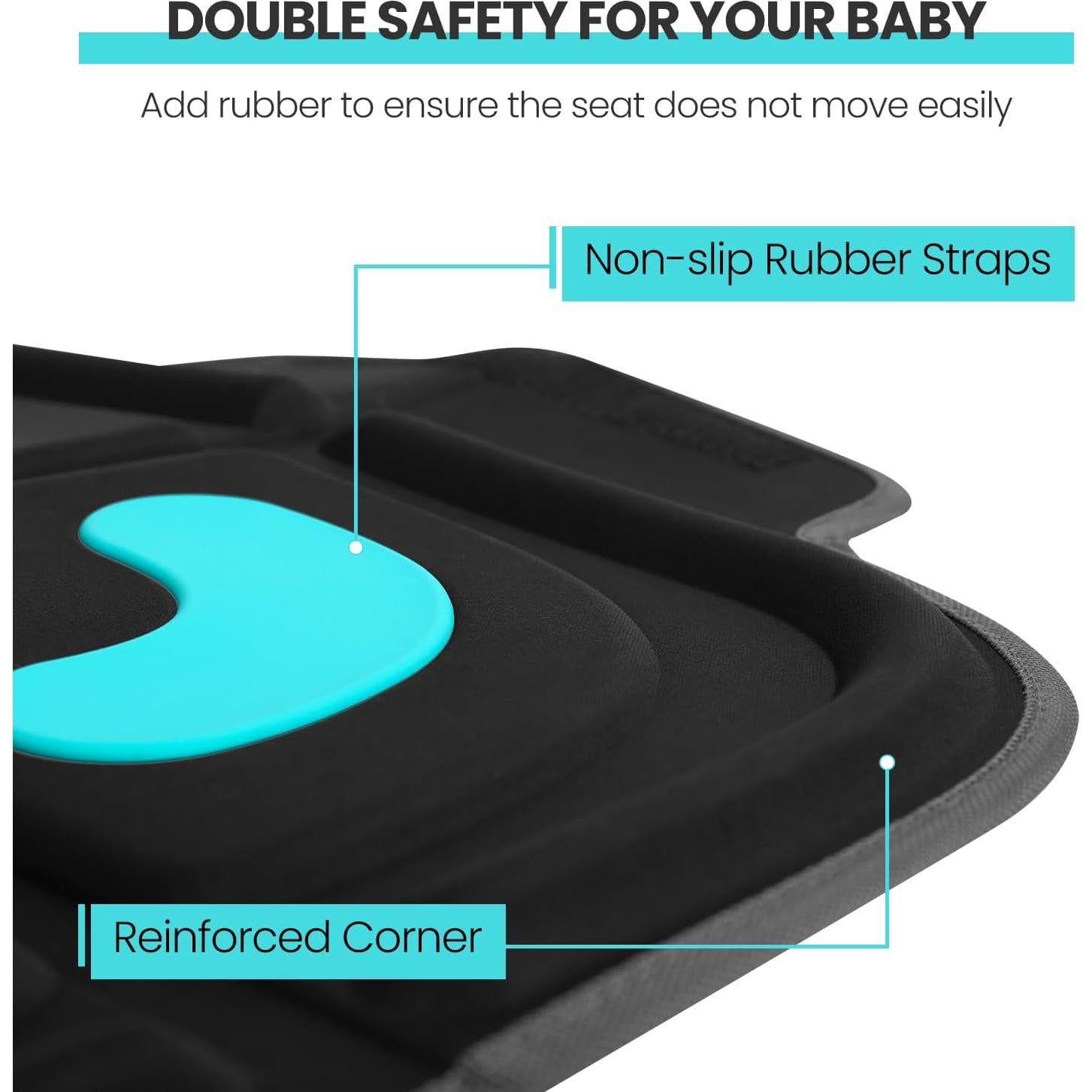 Protector de Asiento de Coche HEYTRIP Negro Azul Universal