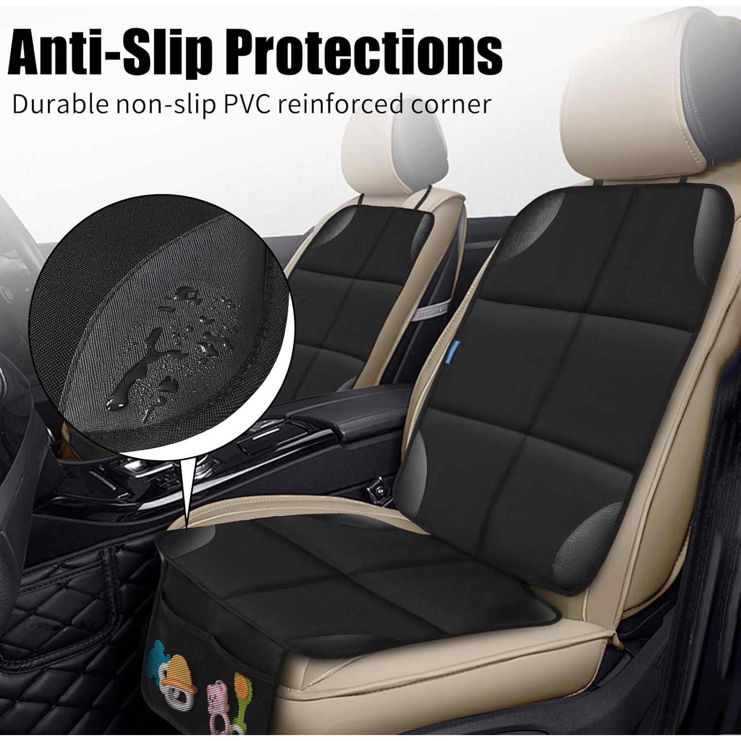 Protector de Asiento de Coche Psumuabrre Negro para Niños y Mascotas