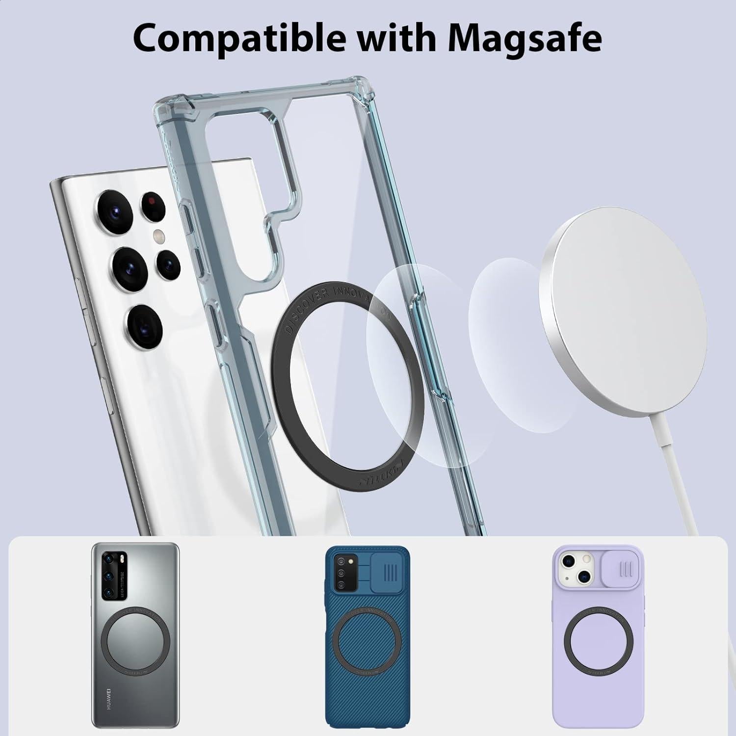 Anillo Magnético Nillkin SnapLink Air - 2 Piezas Negro