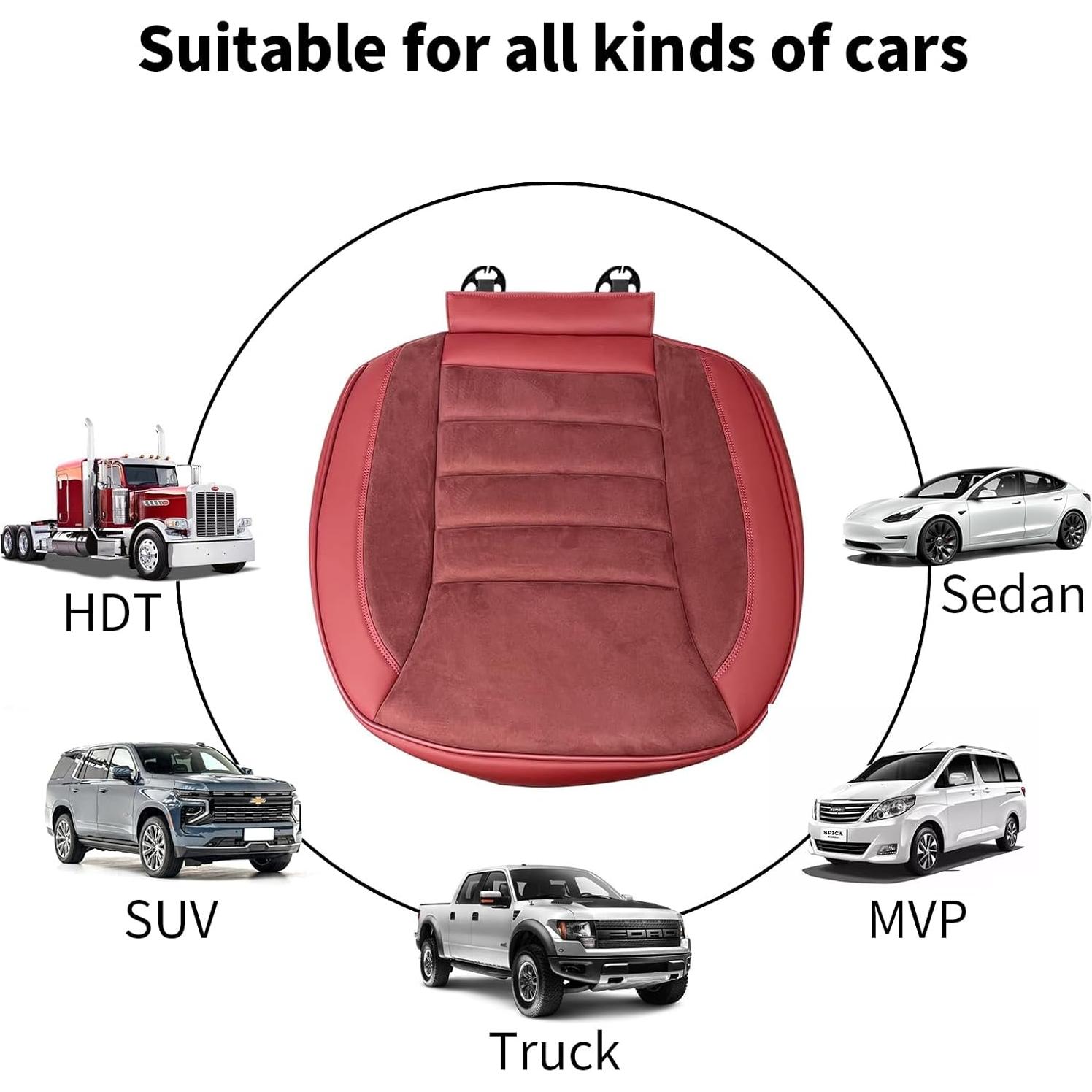 Funda de Asiento de Coche KAYI, Espuma de Memoria Antideslizante