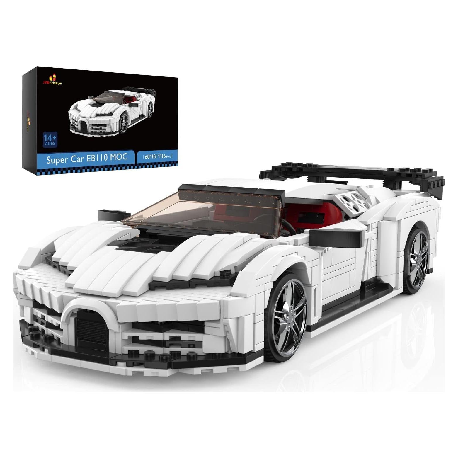 JMBricklayer Coche Deportivo EB110 1116 Piezas para Adultos