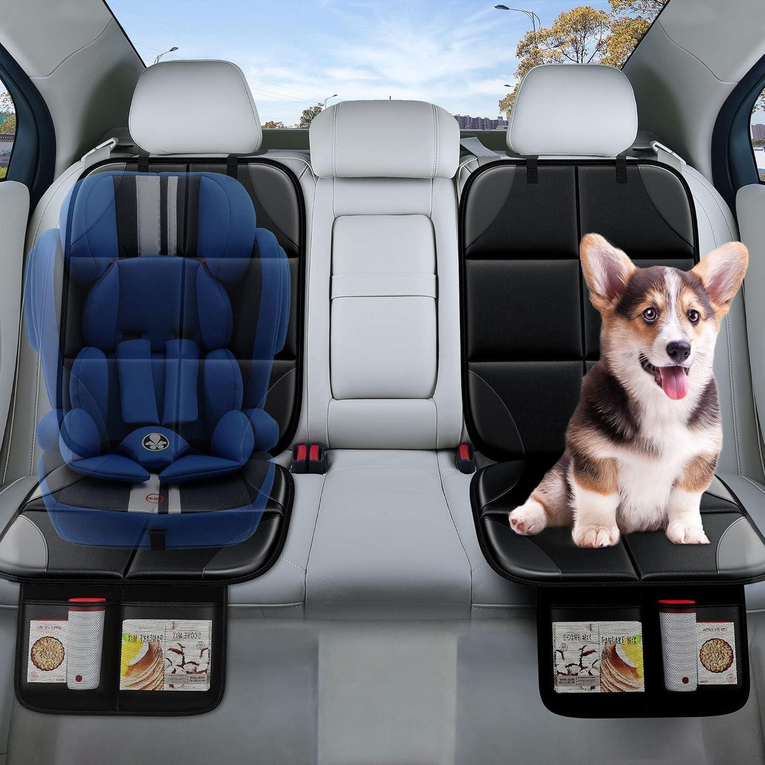 Protector de Asiento de Coche ZBDPOVT 2 Pack XL Impermeable