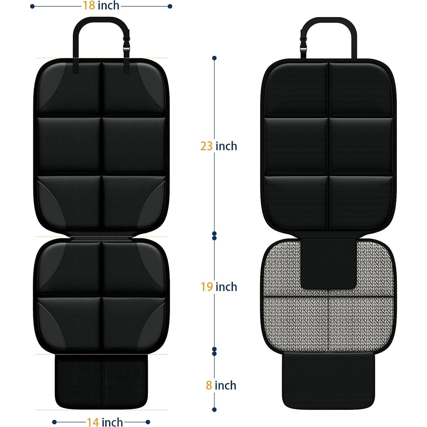 Protector de Asiento de Coche ZBDPOVT 2 Pack XL Impermeable