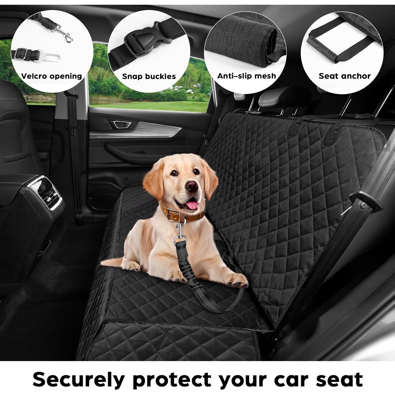Funda de Asiento de Coche Fidozen SC4V1 Impermeable para Perros