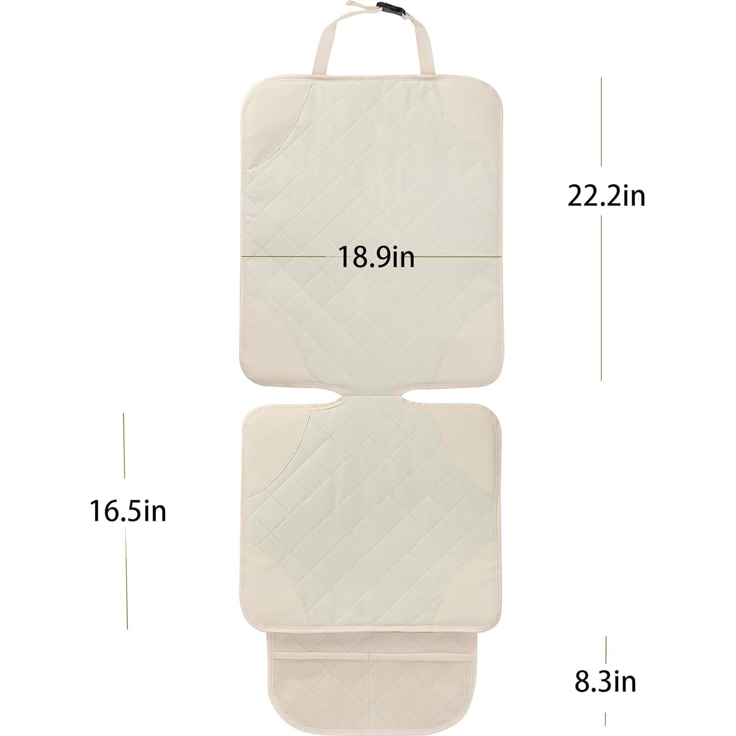 Protector de Asiento de Coche AOKJOY Beige Antideslizante