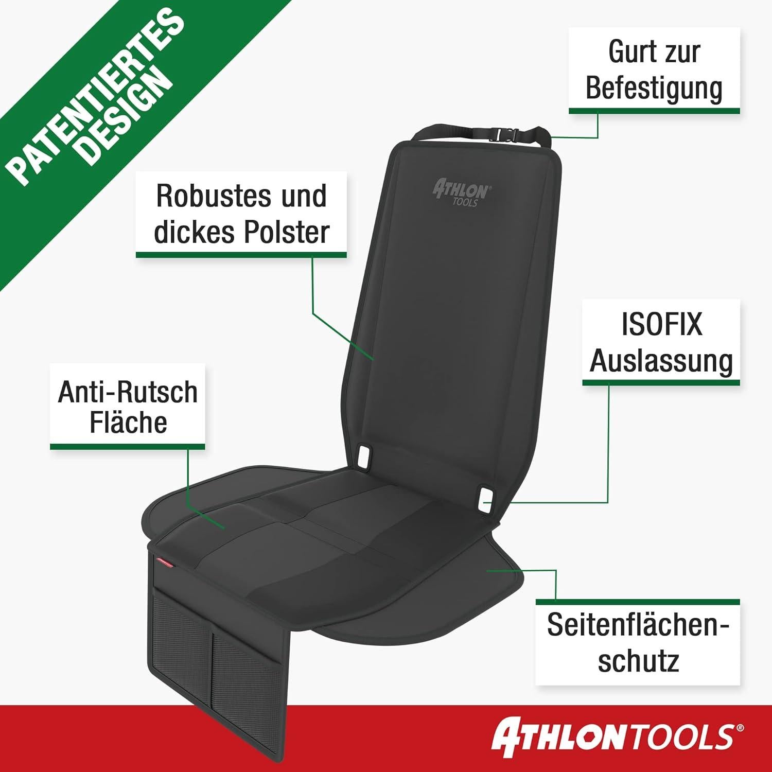 Almohadilla para Asiento Infantil ATHLON TOOLS - Ajuste Universal - Negro
