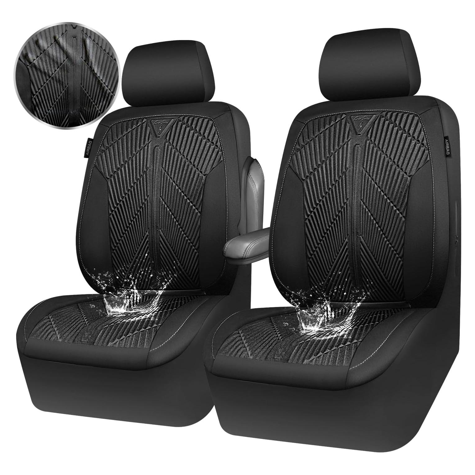 Cubiertas de Asiento Delantero Impermeables CAR PASS Neopreno Negro