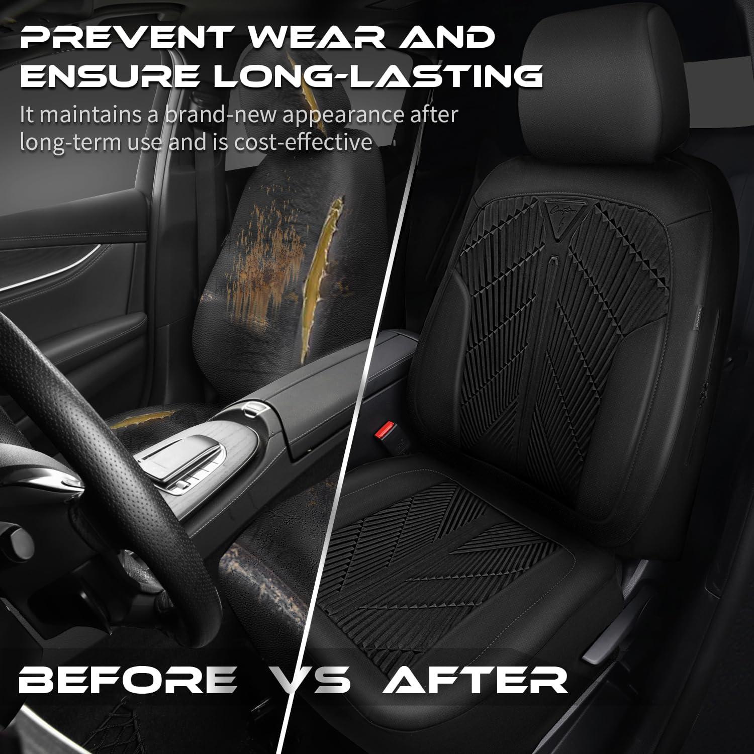 Cubiertas de Asiento Delantero Impermeables CAR PASS Neopreno Negro