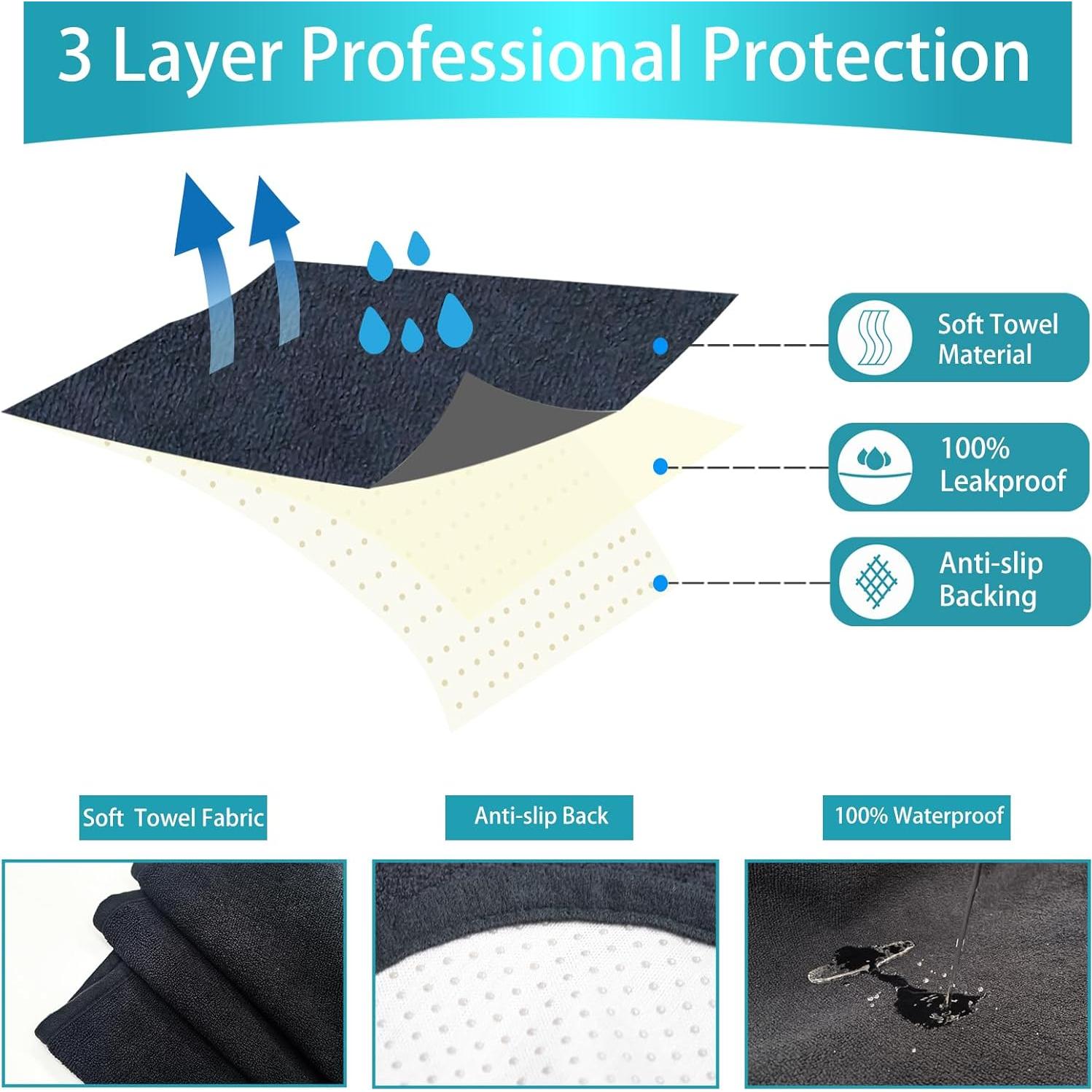 Fundas de Asiento de Coche Teuaktty Universales Impermeables