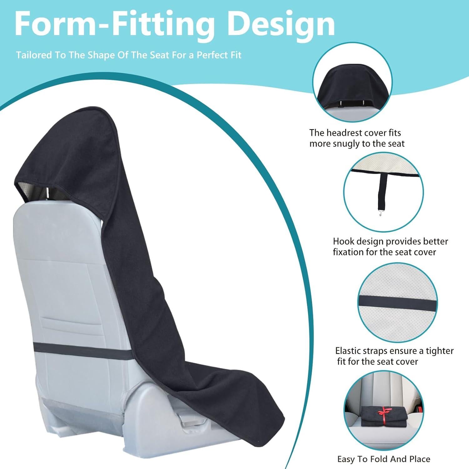 Fundas de Asiento de Coche Teuaktty Universales Impermeables