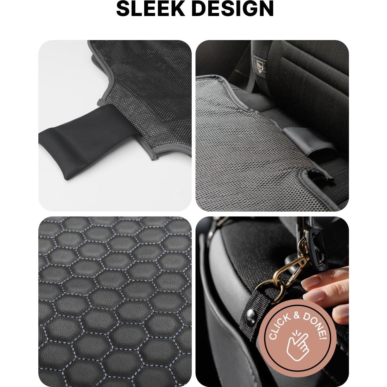 Protector de Asiento de Coche Owleys CSPblack01 Negro Impermeable