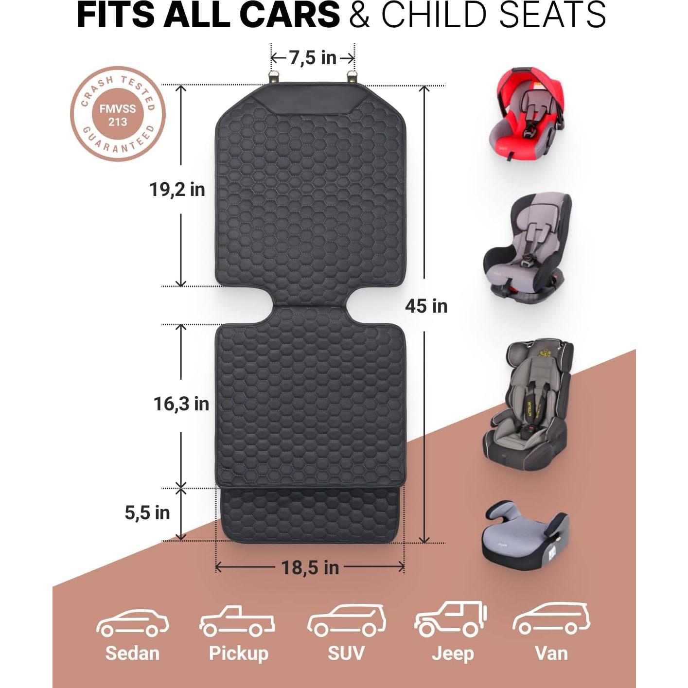 Protector de Asiento de Coche Owleys CSPblack01 Negro Impermeable