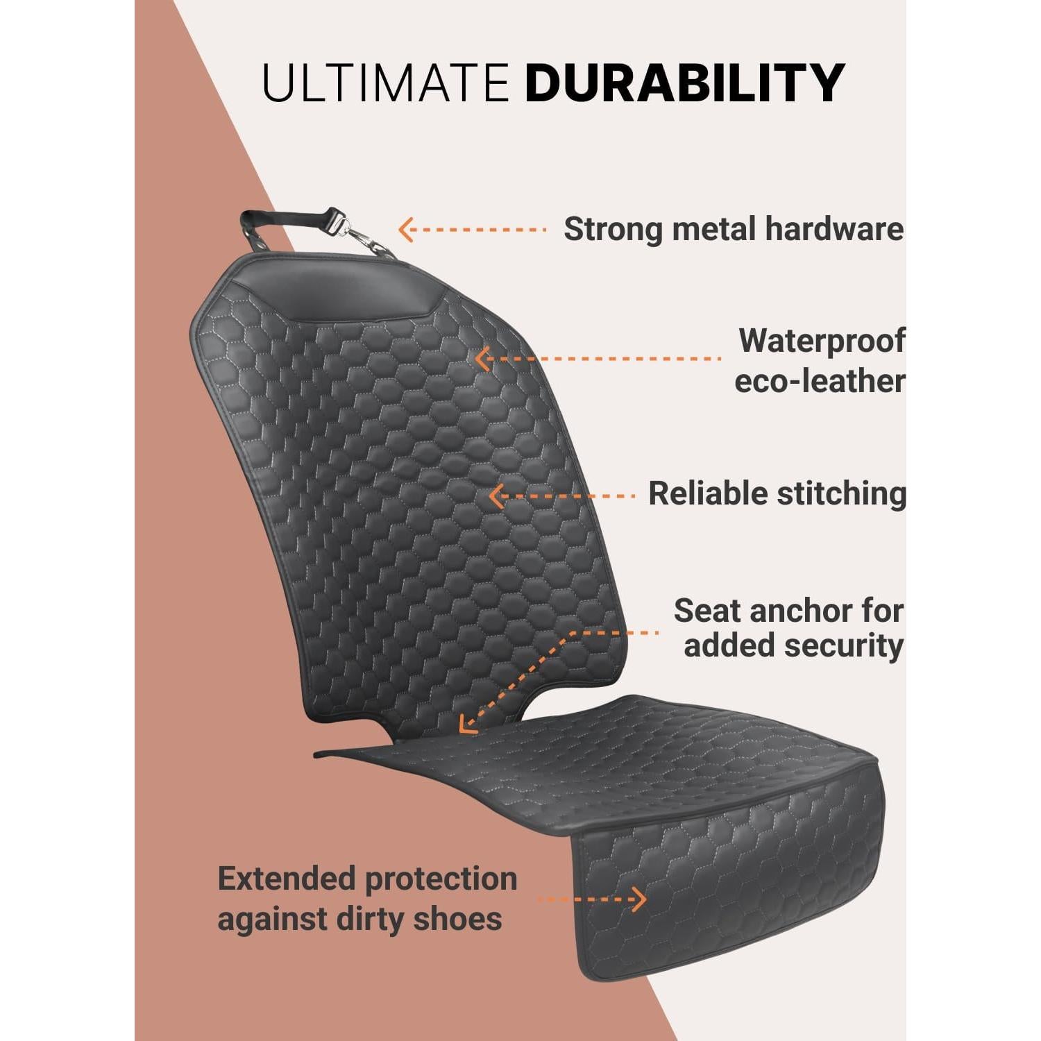 Protector de Asiento de Coche Owleys CSPblack01 Negro Impermeable