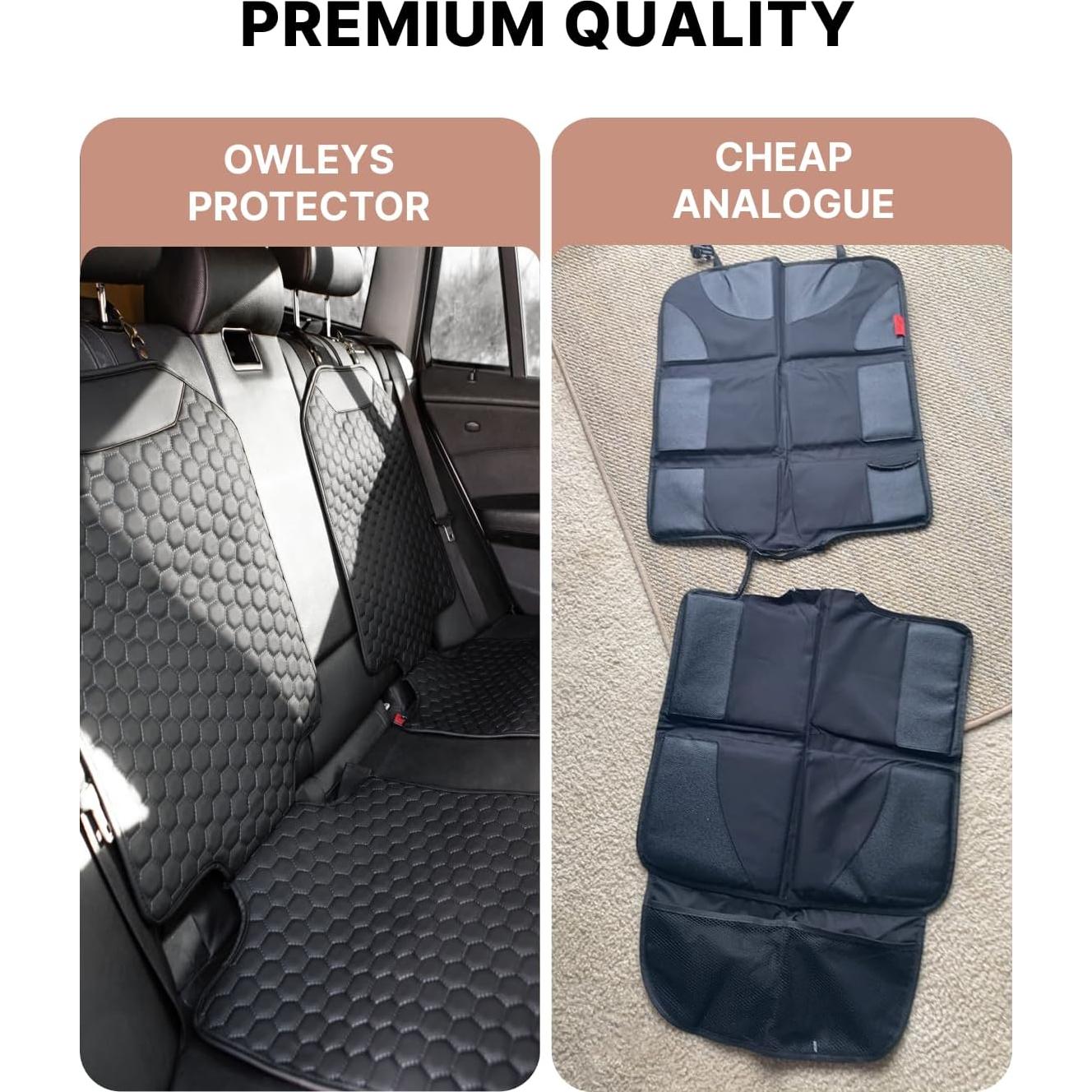 Protector de Asiento de Coche Owleys CSPblack01 Negro Impermeable