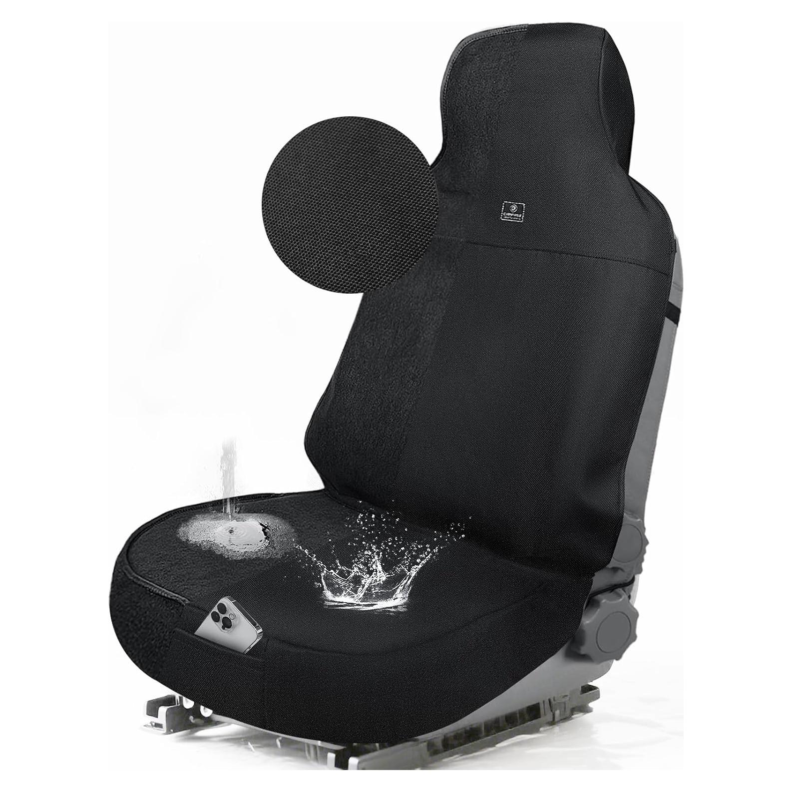 Funda de Asiento de Coche Impermeable CAR PASS Universal Negro