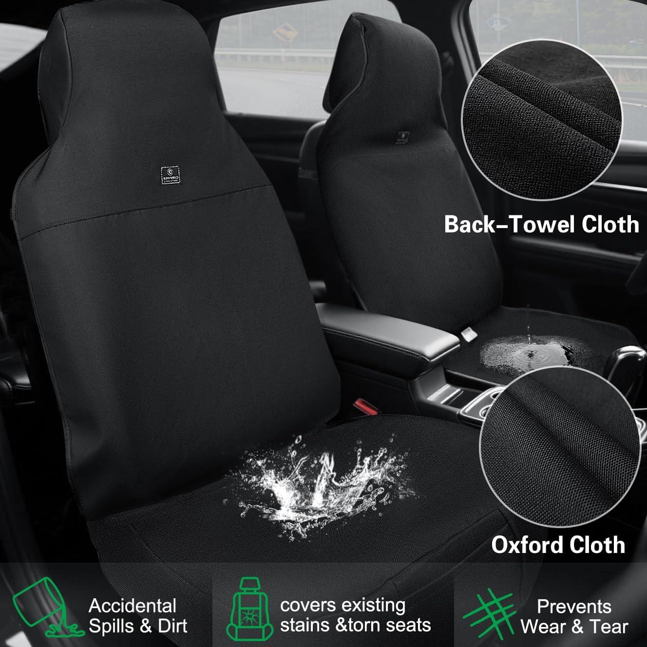 Funda de Asiento de Coche Impermeable CAR PASS Universal Negro