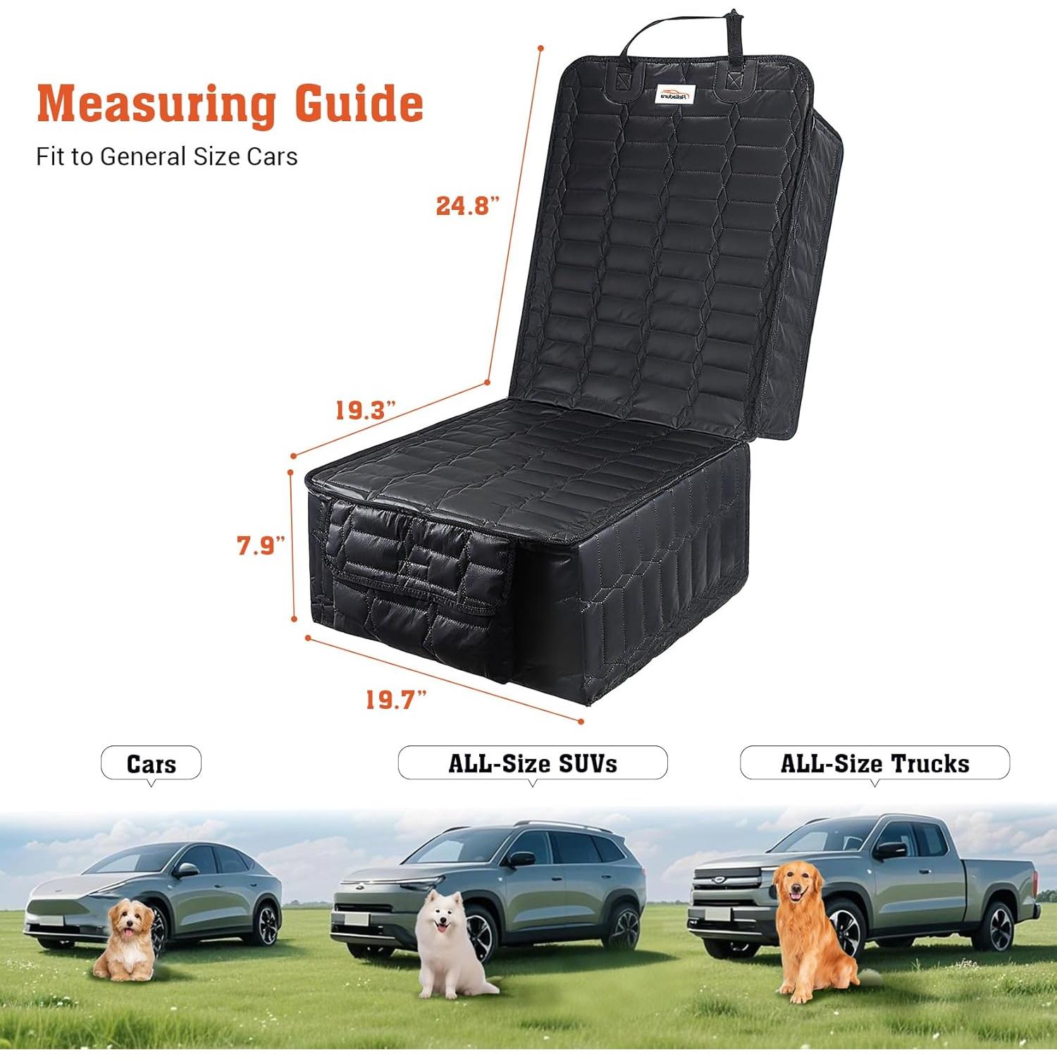 Funda de Asiento Delantera para Coche Reliadura - Impermeable y Antideslizante