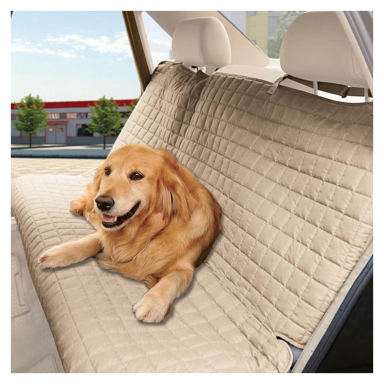 Cubierta de Asiento para Mascotas Elegant Comfort Crema 139.7 cm