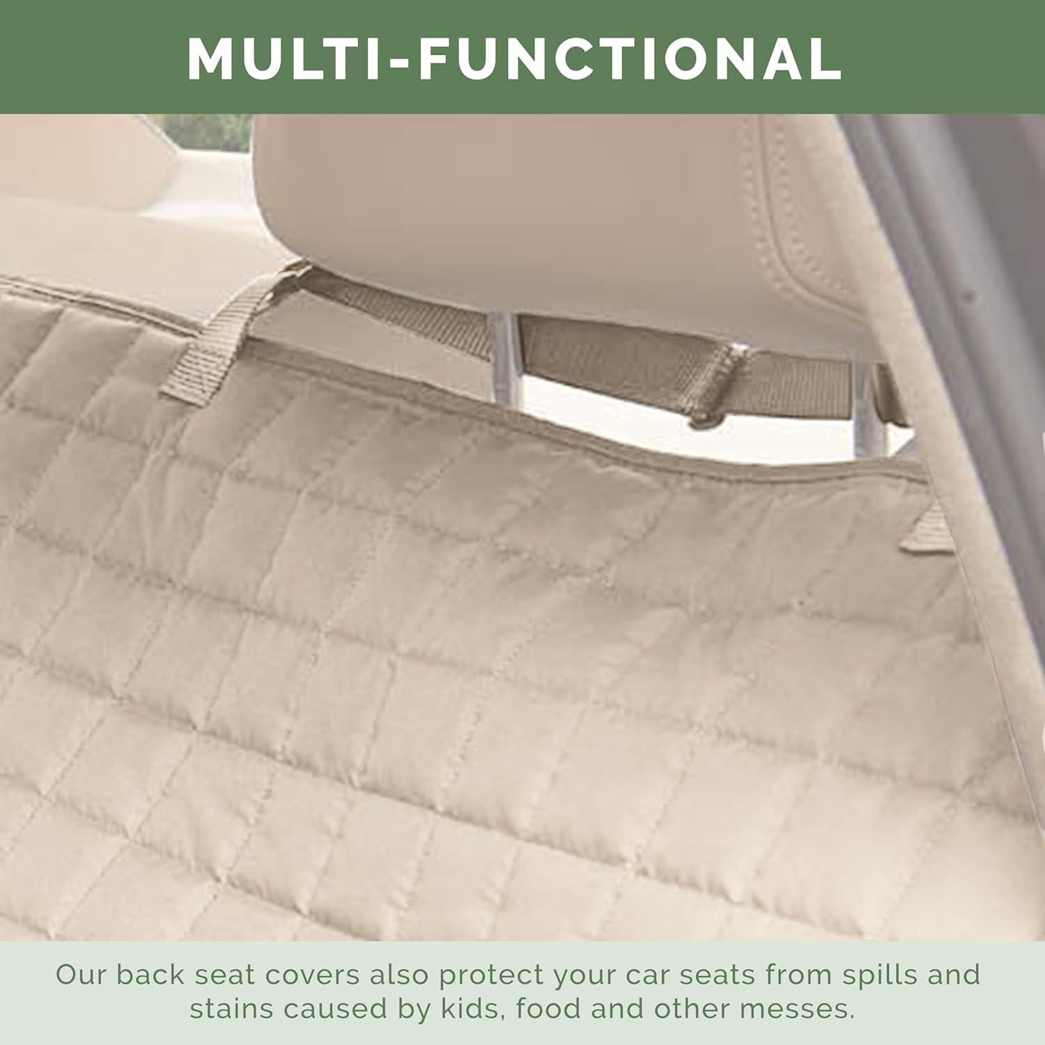 Cubierta de Asiento para Mascotas Elegant Comfort Crema 139.7 cm