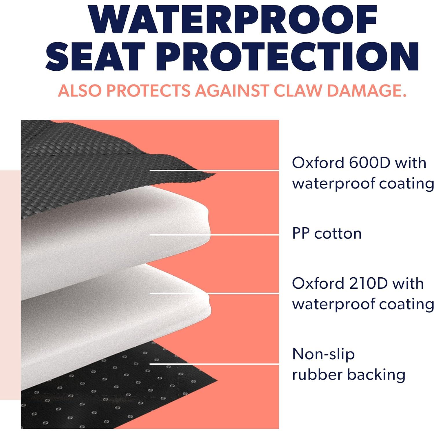 Funda de Asiento de Coche para Perros Active Pets Negra