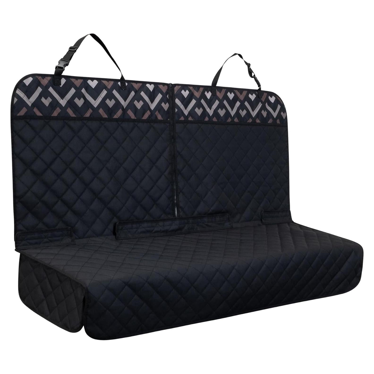 Funda de Asiento de Coche para Perros YOVEEKLE Negra Impermeable