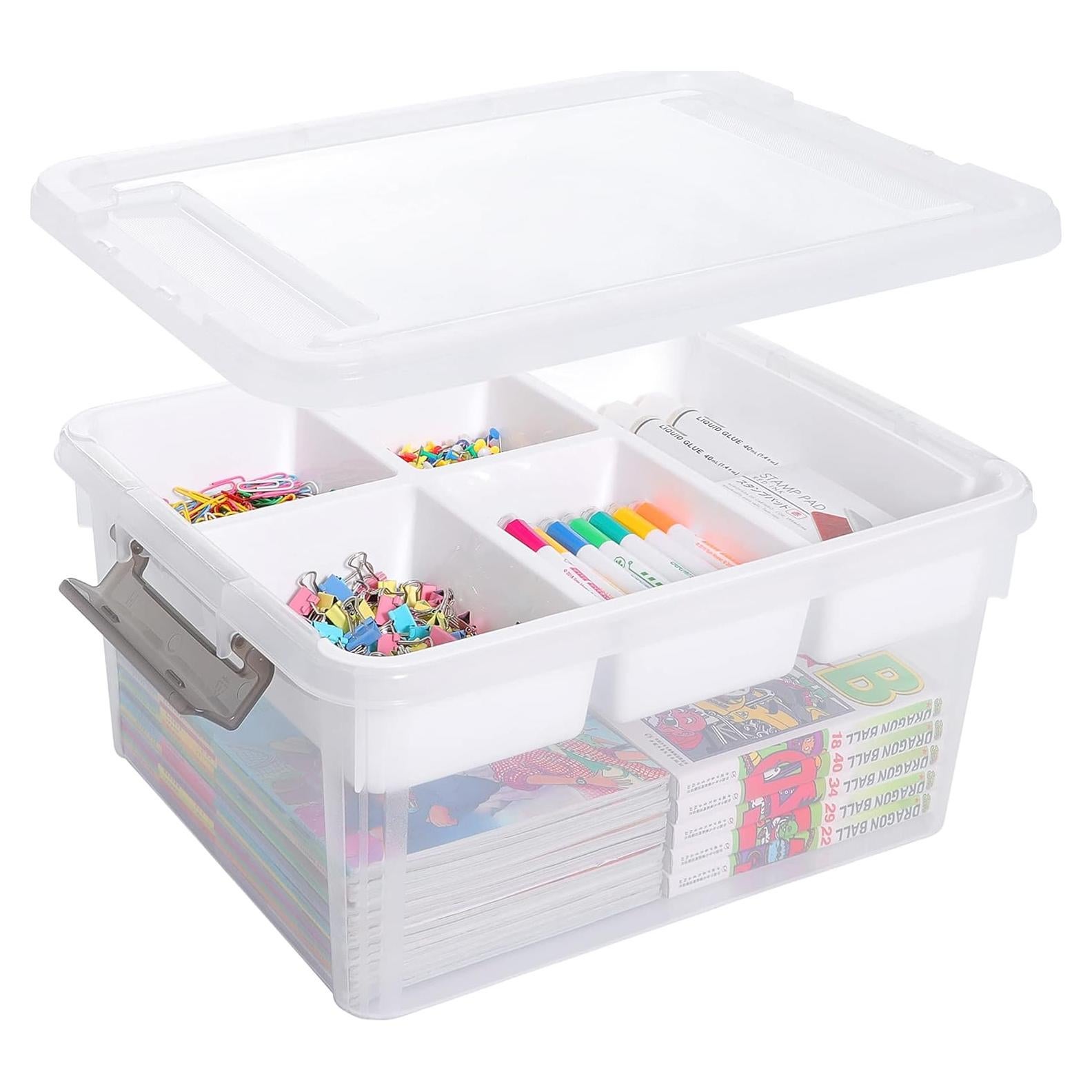 Caja de Almacenamiento Plástica Citylife 17L con Bandeja Extraíble