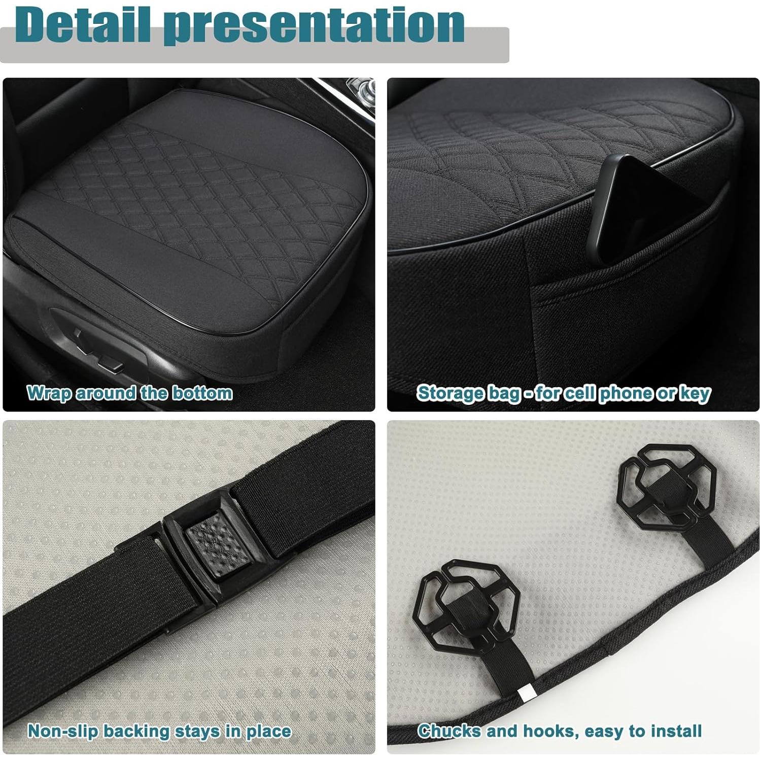 Protector de Asiento de Coche West Llama Negro Ajuste Universal