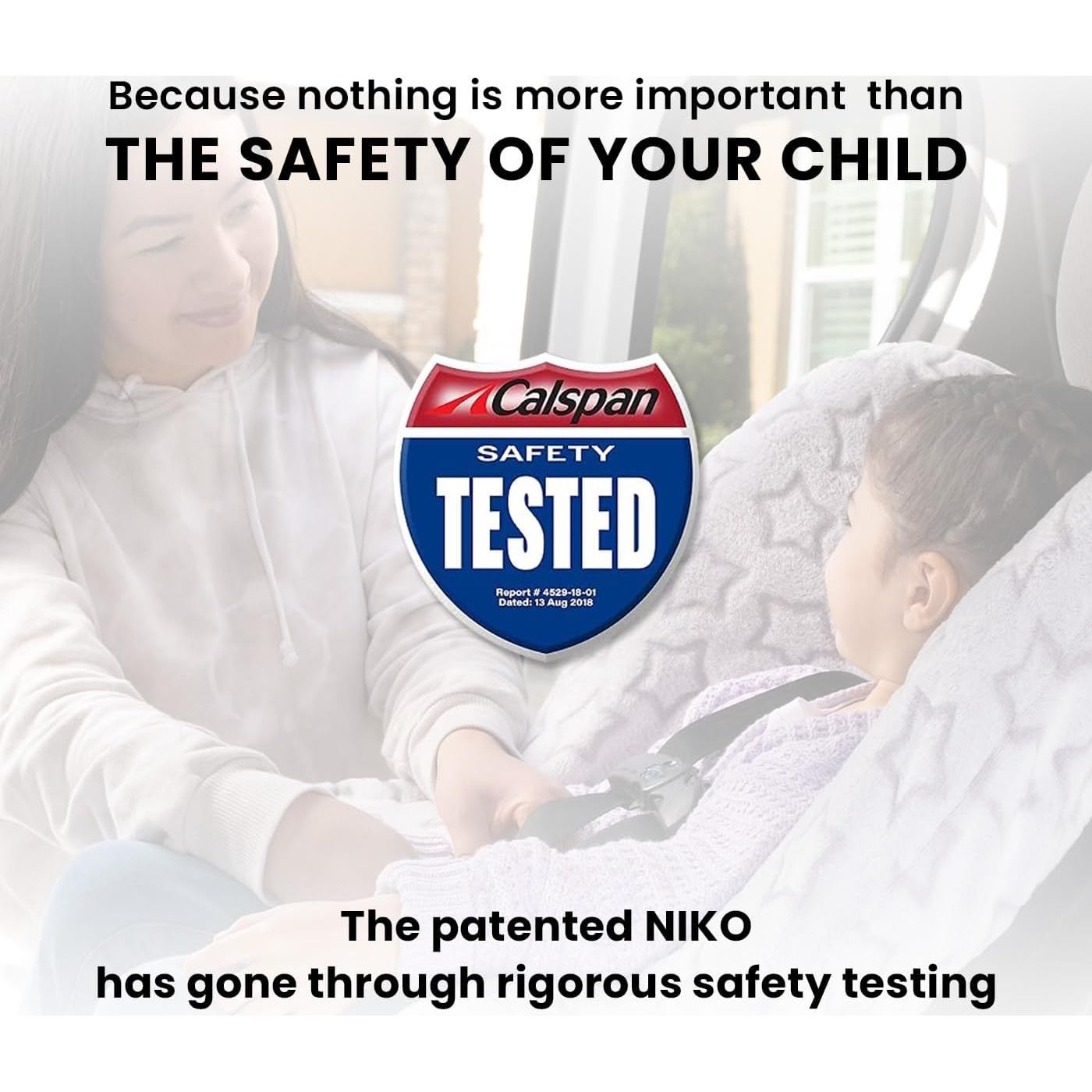 Cubierta de Asiento de Auto Infantil Niko Easy-Wash - Algodón Jersey Flechas Grises - Ajuste Universal