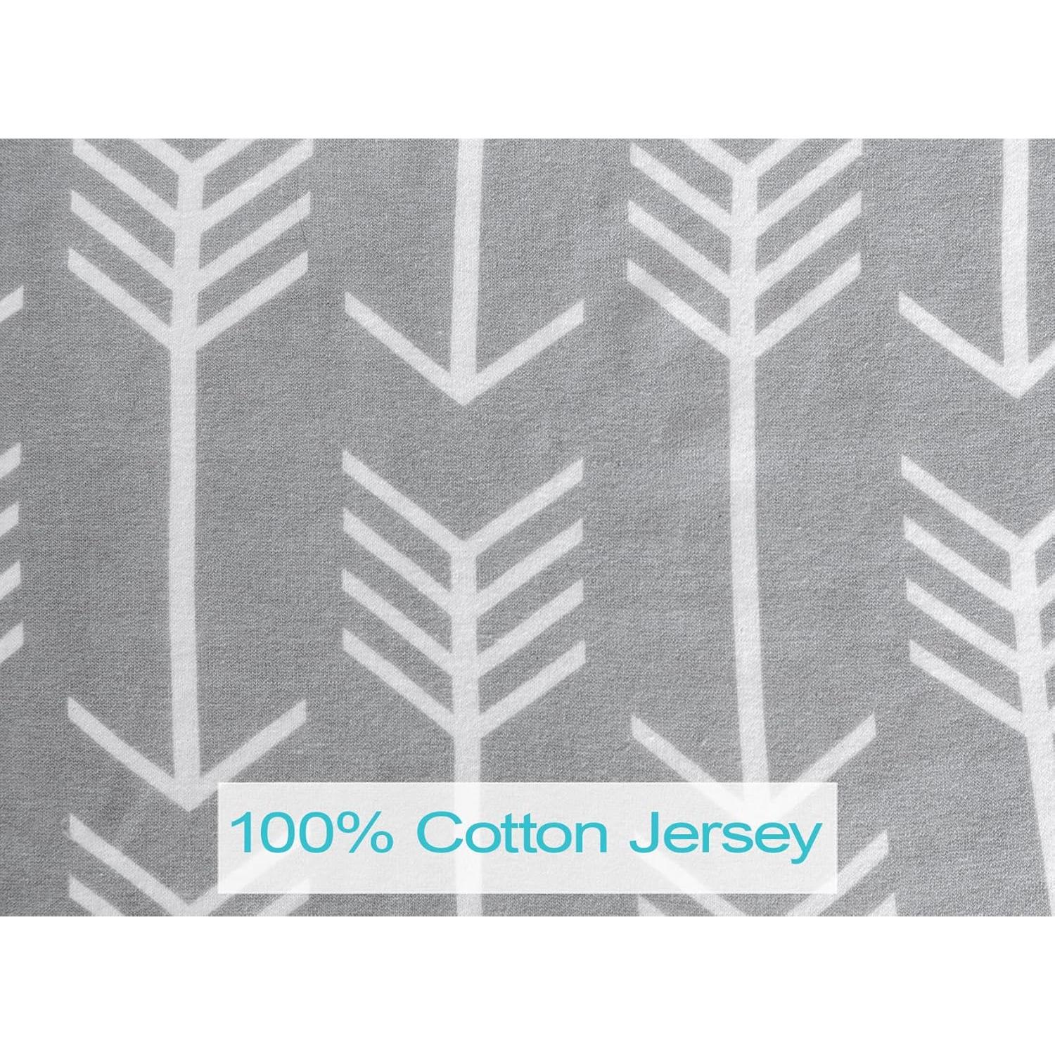 Cubierta de Asiento de Auto Infantil Niko Easy-Wash - Algodón Jersey Flechas Grises - Ajuste Universal