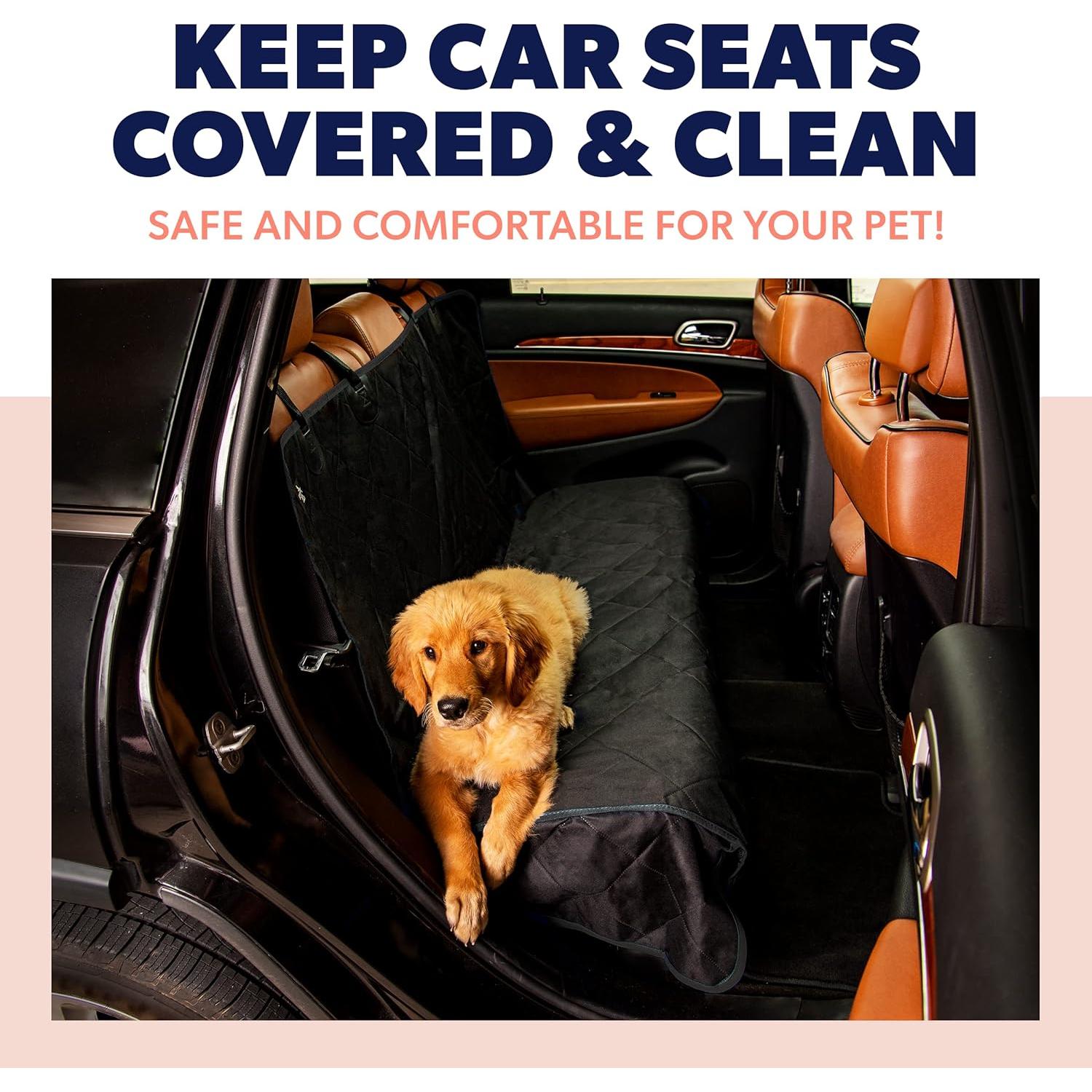 Funda de Asiento para Perros Active Pets Negra Impermeable