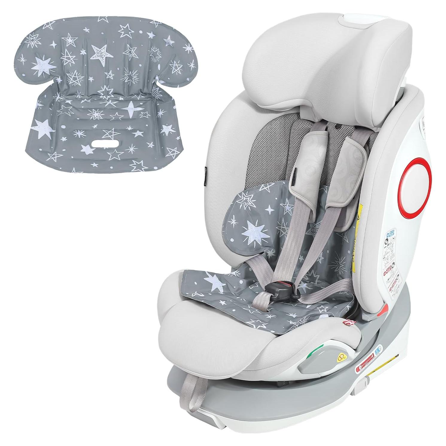 Almohadilla Enfriadora Orzbow para Asiento de Coche Bebé Gris