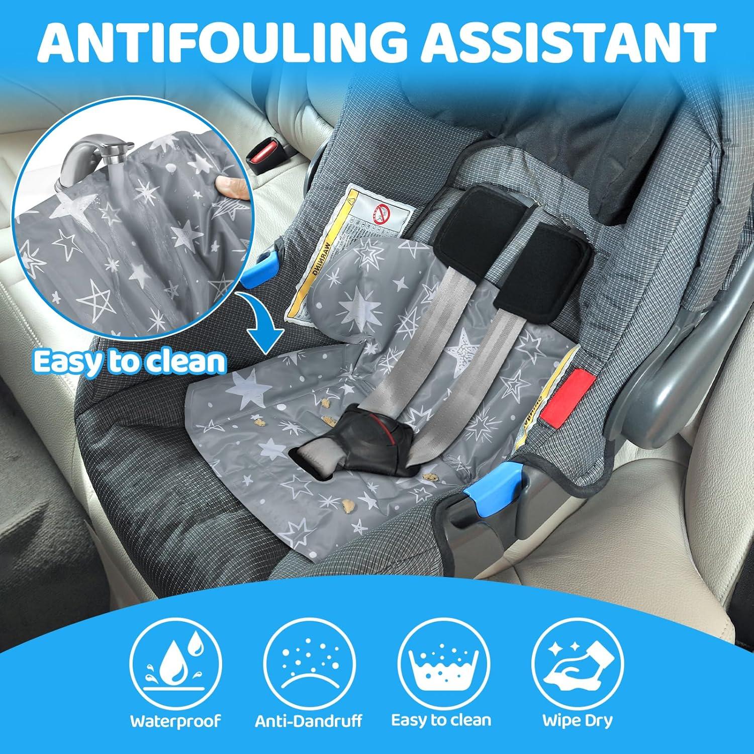 Almohadilla Enfriadora Orzbow para Asiento de Coche Bebé Gris