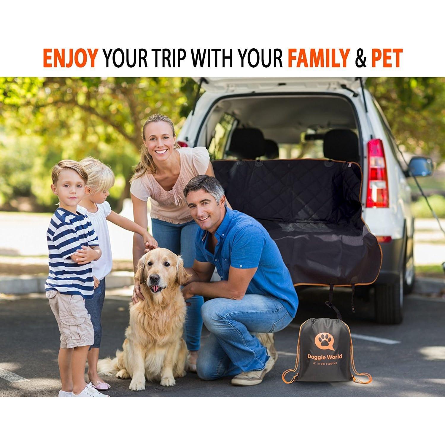 Cubierta de Asiento para Perros Doggie World Estándar Naranja