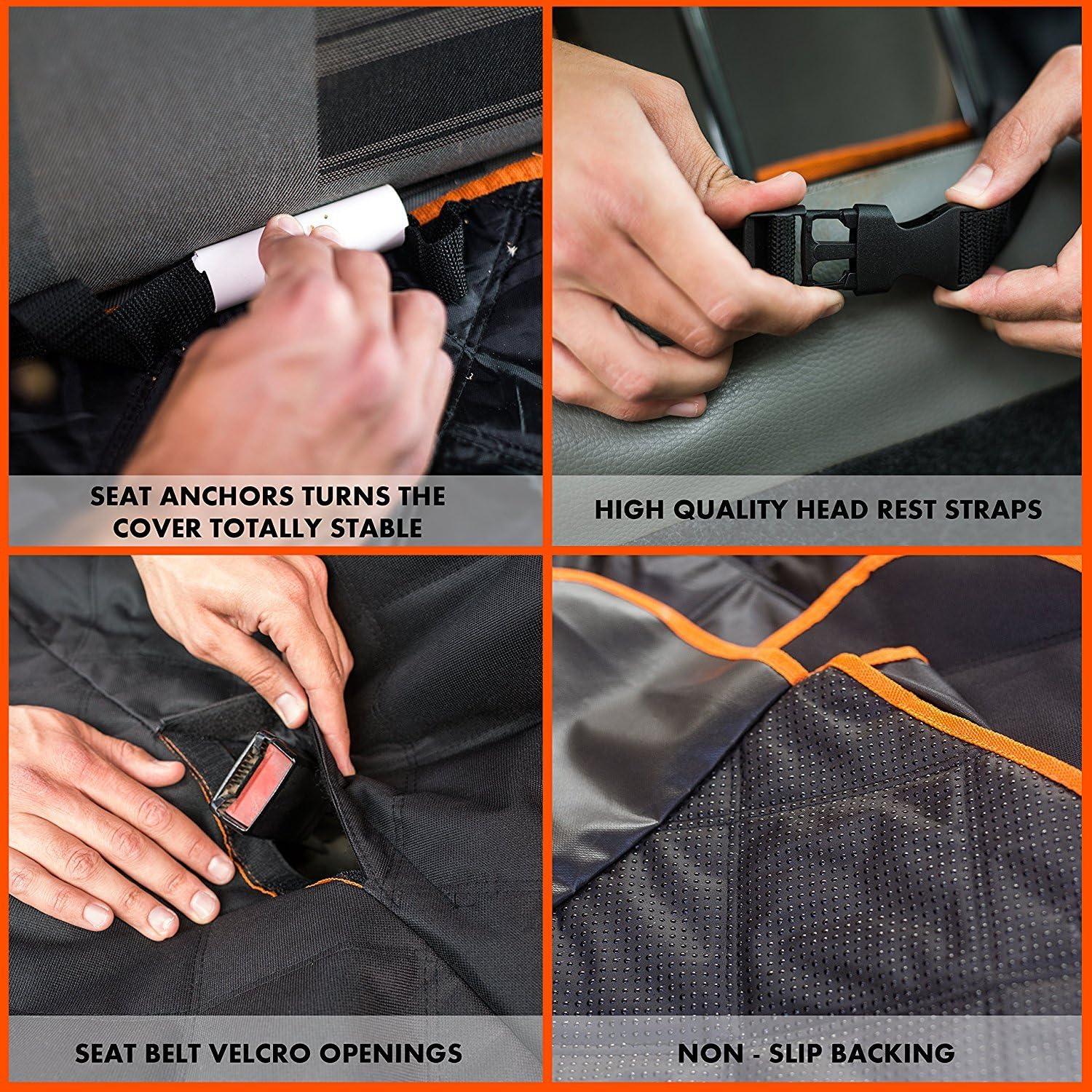 Cubierta de Asiento para Perros Doggie World Estándar Naranja